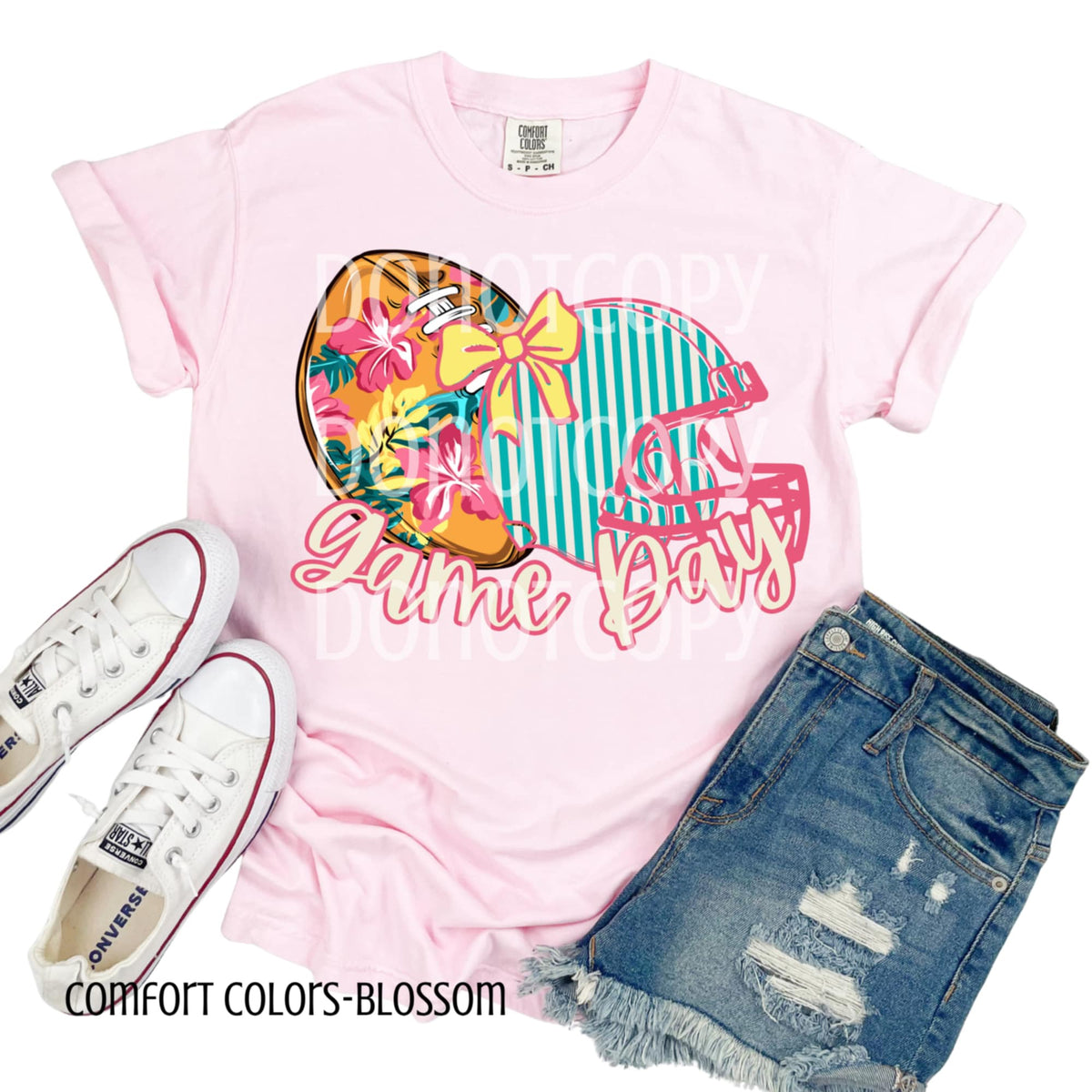 Game Day Stripe Helmet Football DTF transfer