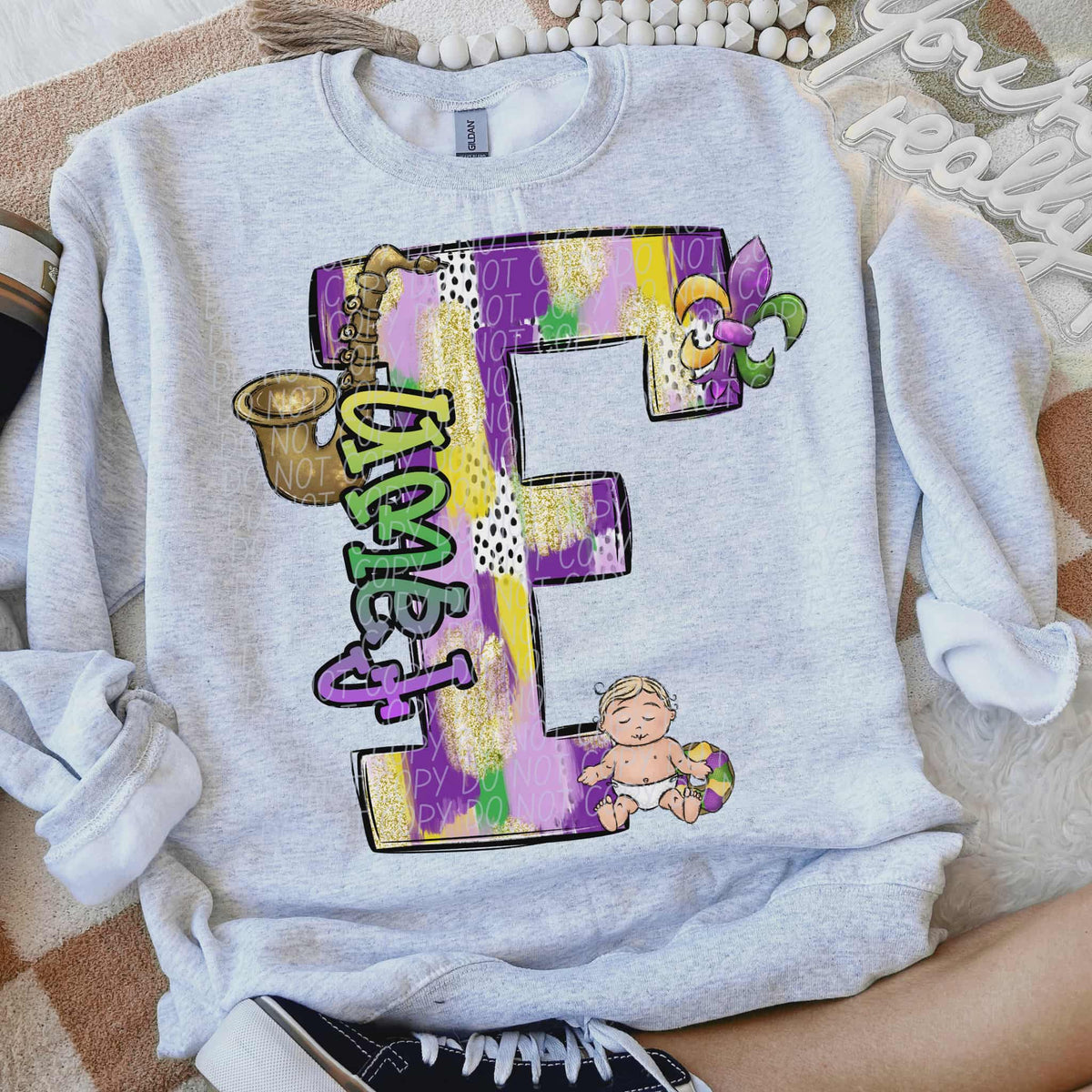 Fawn Mardi Gras (city) DTF Transfer