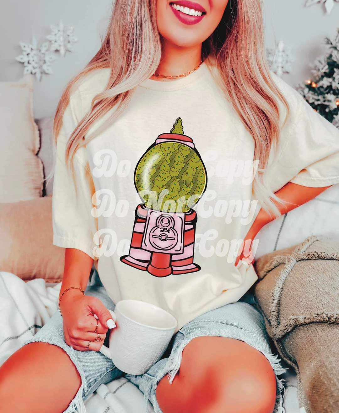Green Christmas tree cake candy machine (RTD) 67244 DTF transfer