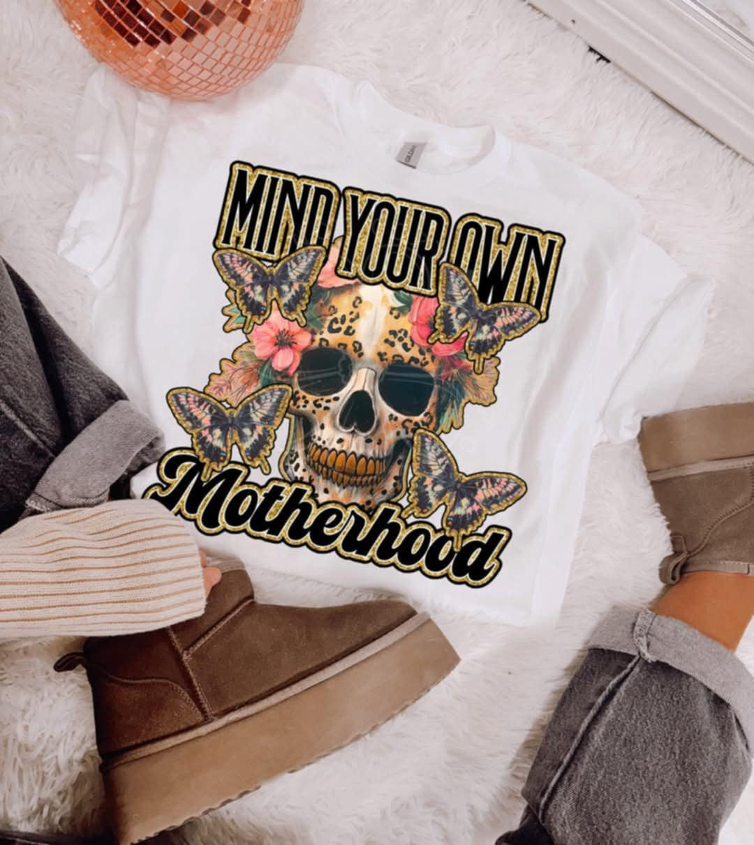 Mind your own motherhood skull (Lyttle) 98300 DTF transfer