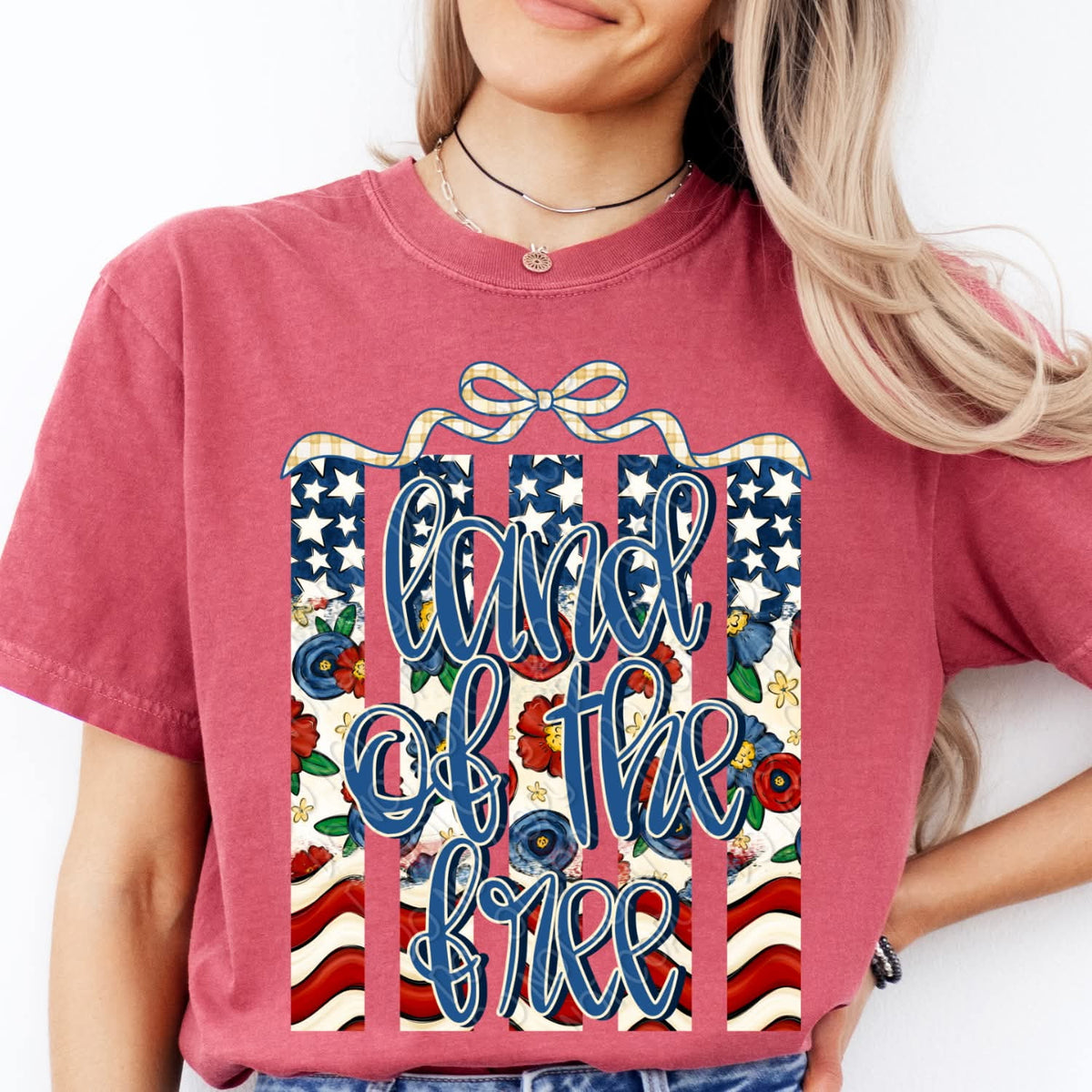 Land of the free stripes Tuesday Deal DTF