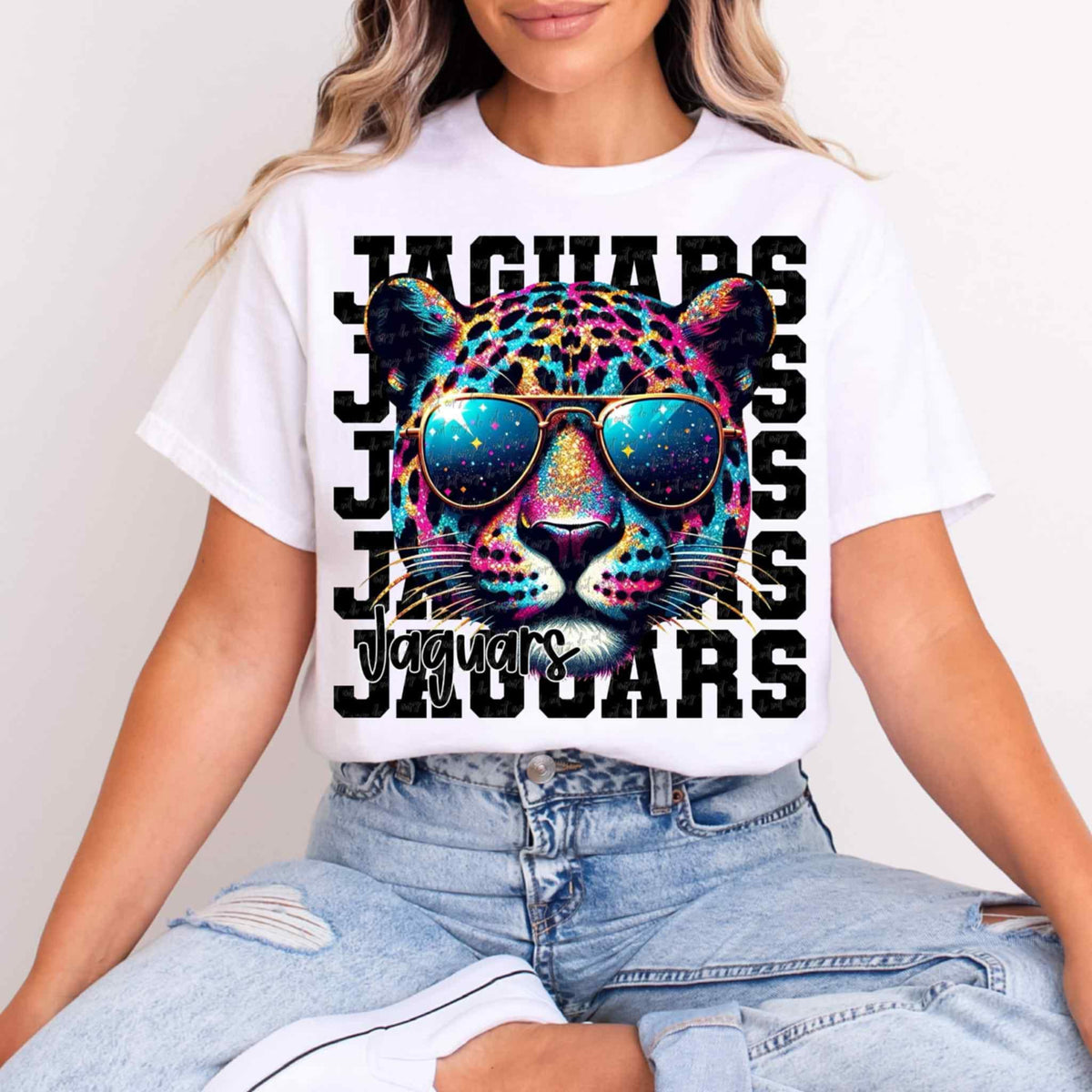 Jaguars Stacked Exclusive (Virgo) 109056 DTF transfer