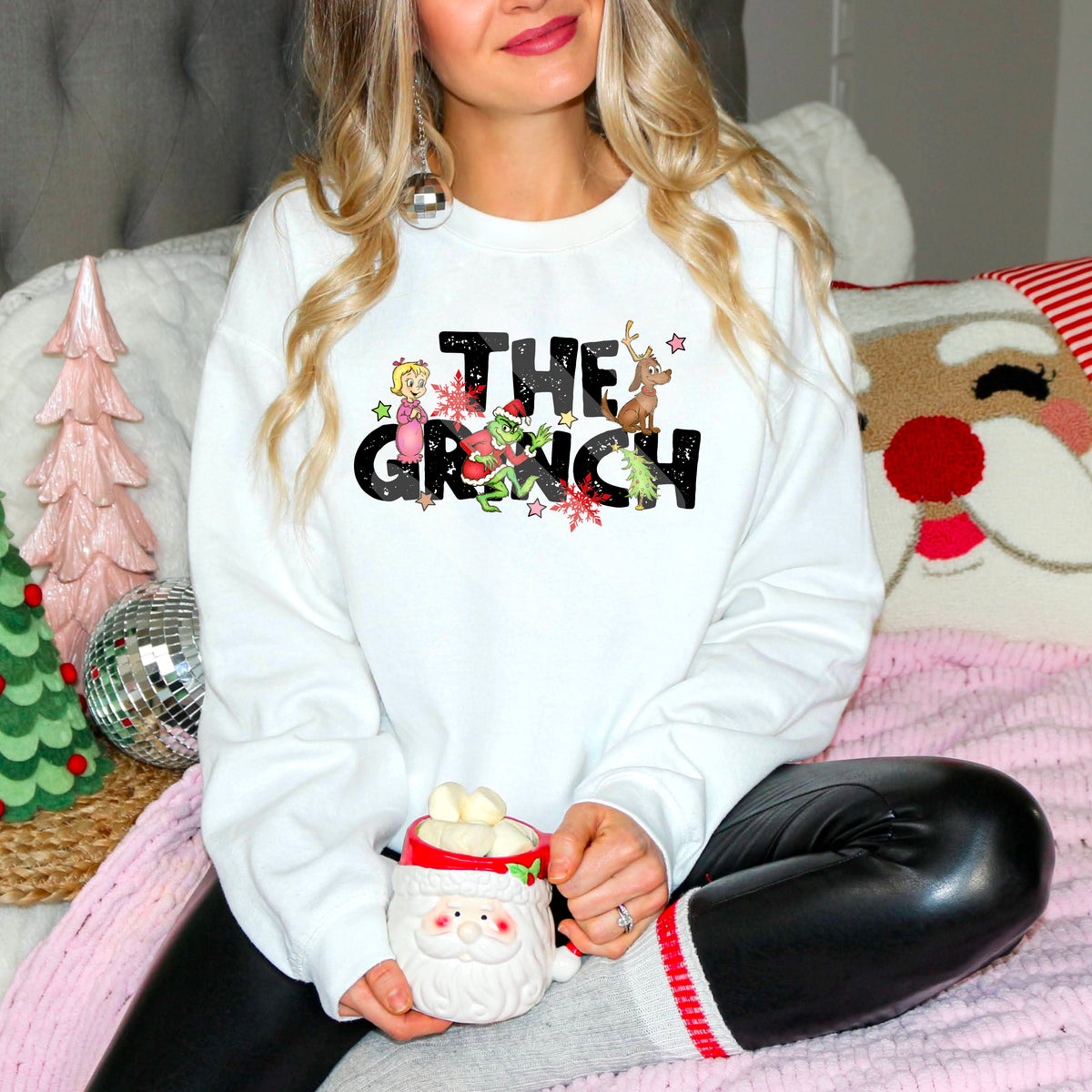 The green guy with characters exclusive DTF transfer