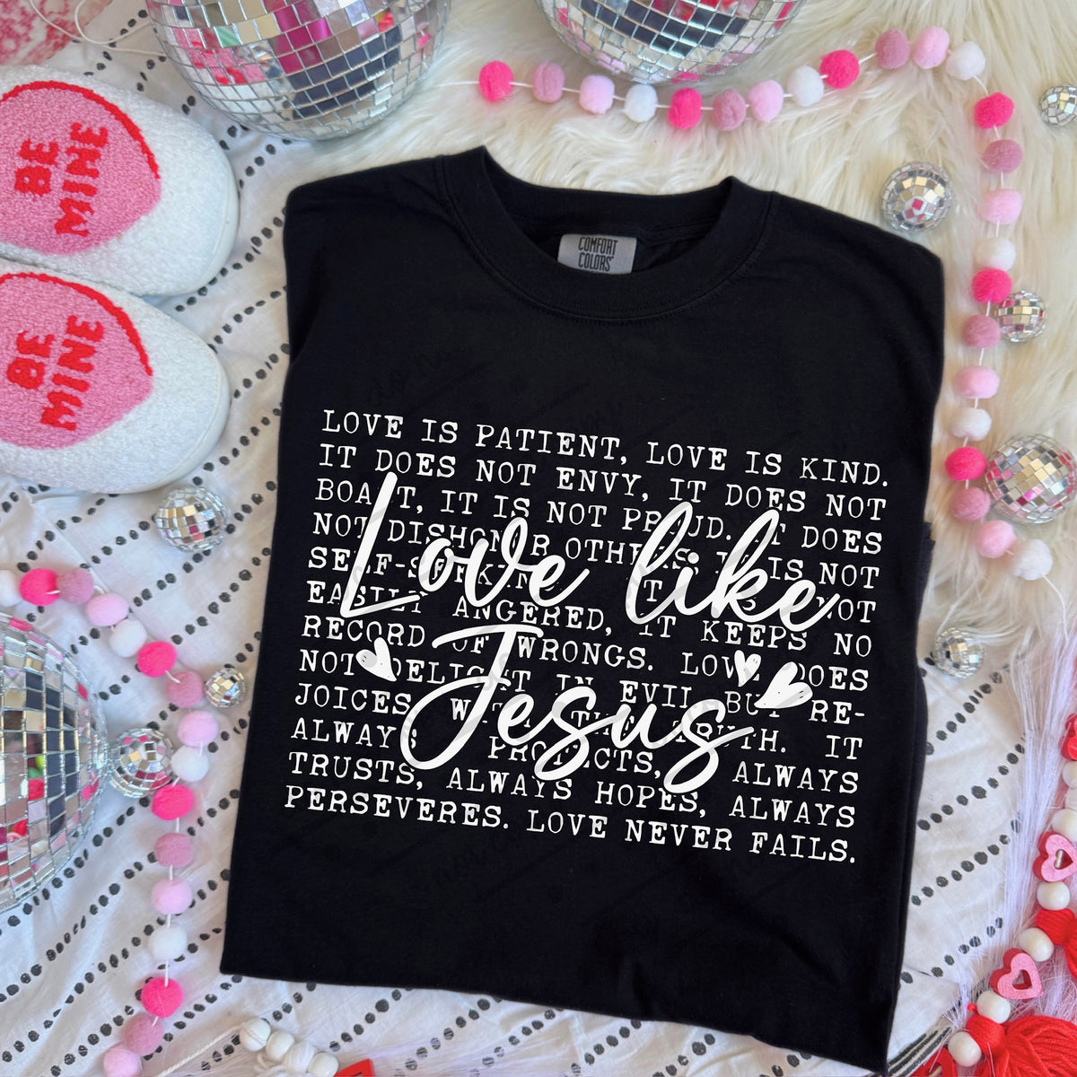 Love like Jesus WHITE sunday special DTF transfer
