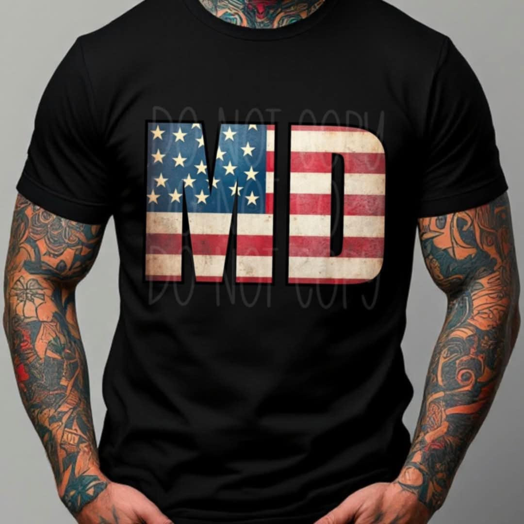 Patriotic States Initials