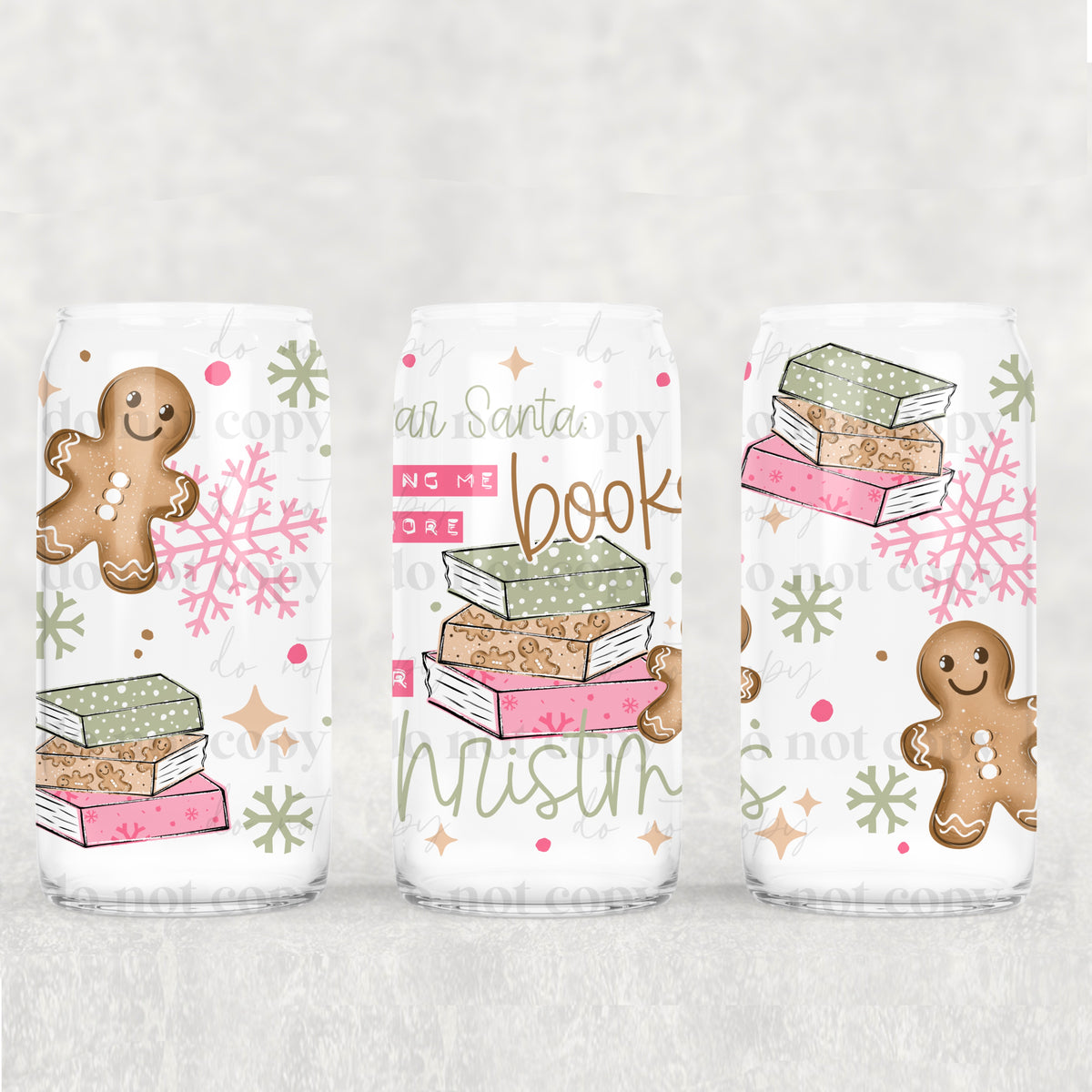 Dear Santa Books (CSC) UV DTF Transfer