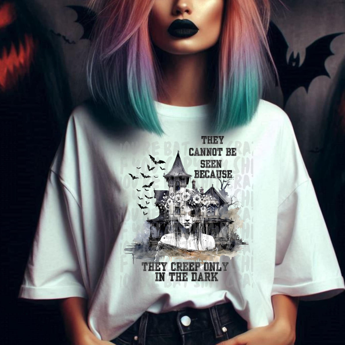 They cannot be seen because they only creep in the dark 93436 DTF transfer