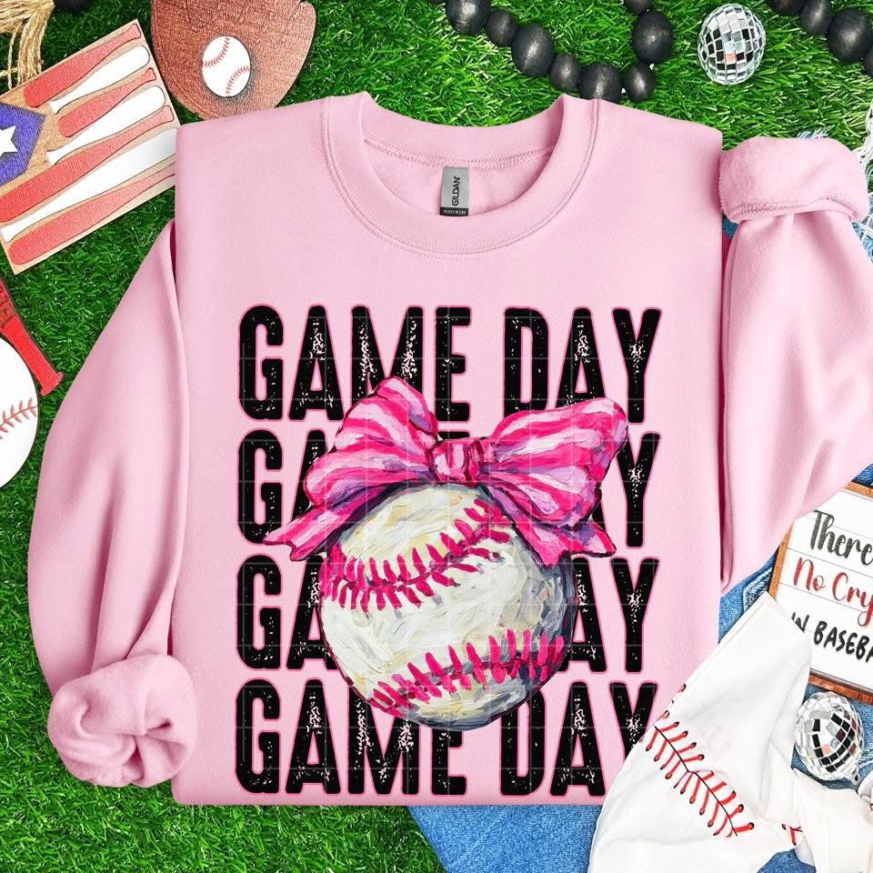Game day stacked baseball (SDD) DTF Transfer
