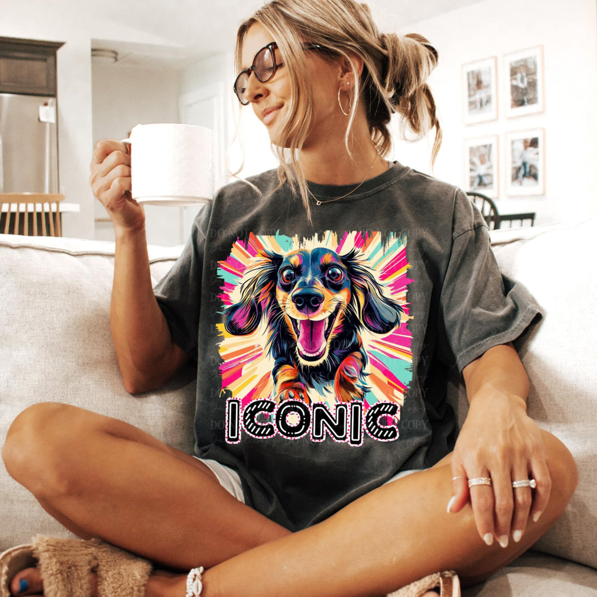 Iconic dachshund 95832 DTF transfer