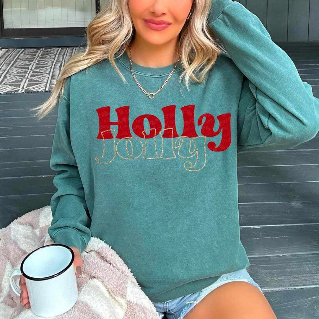 Holly jolly (DDD) 65017 DTF transfer