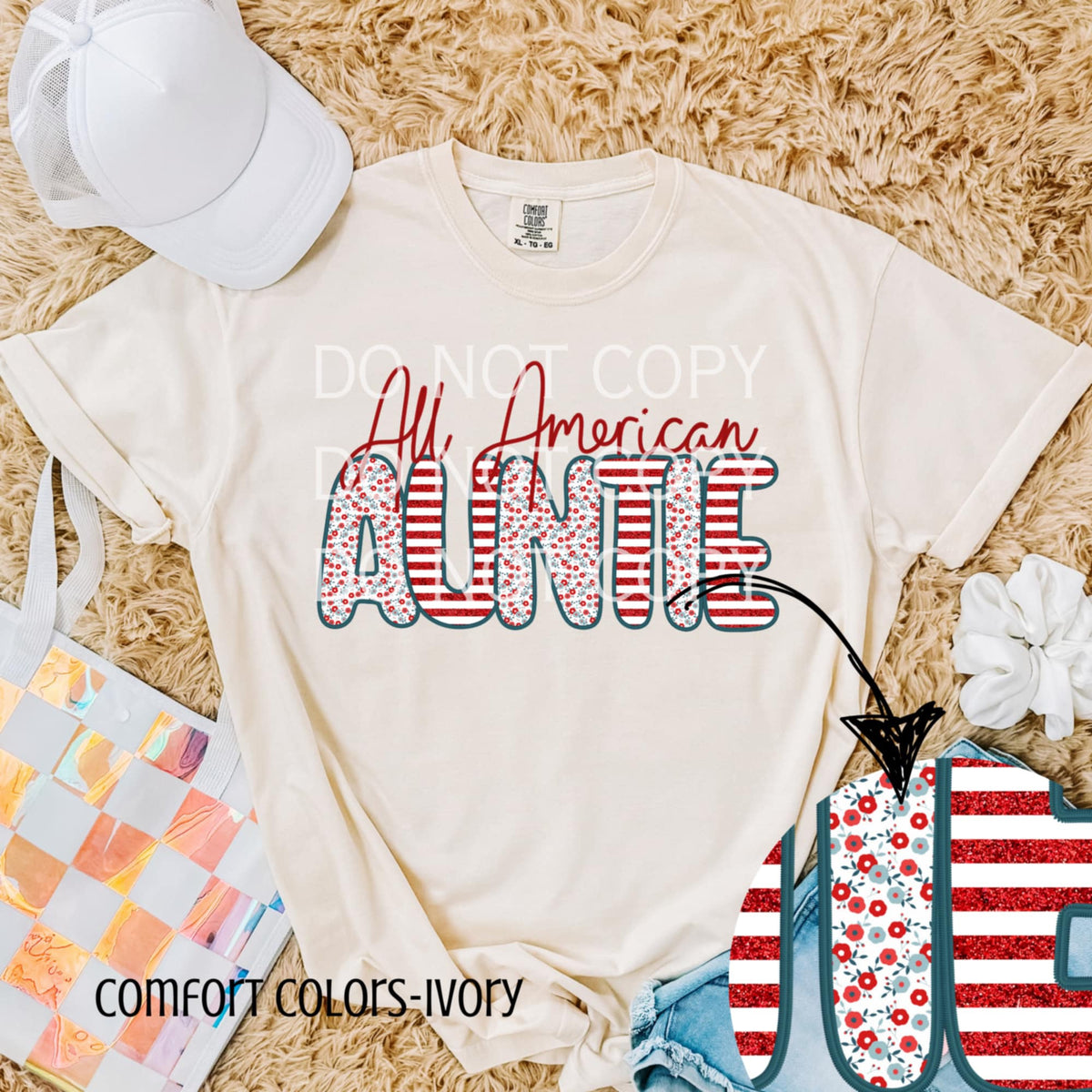 All American auntie (CSG) 96418 DTF transfer