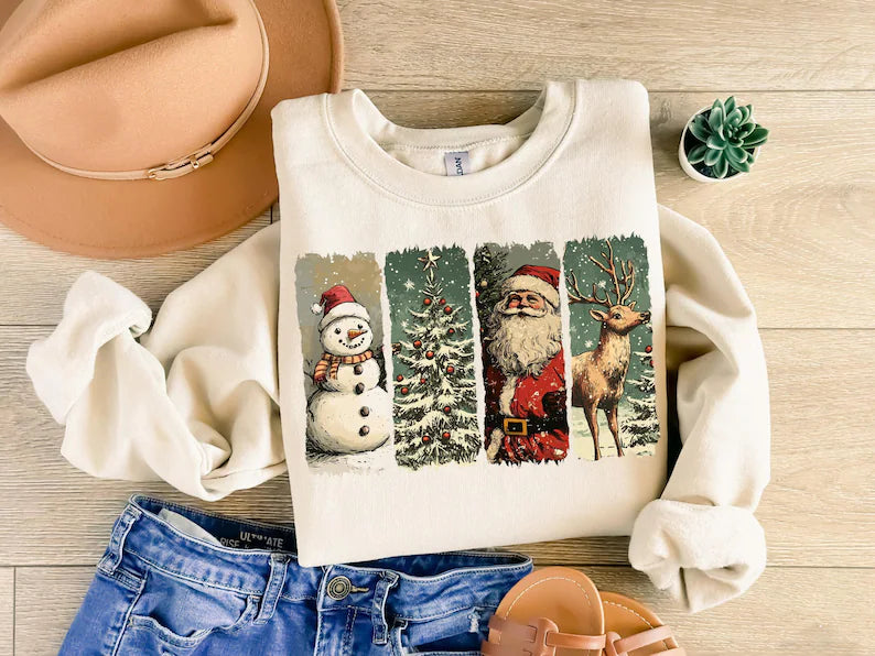 Christmas rectangles 67605 DTF transfer