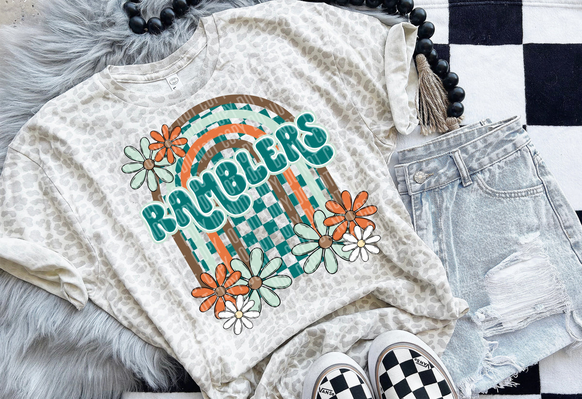 Floral Arch Mascot Ramblers 49252 DTF TRANSFER