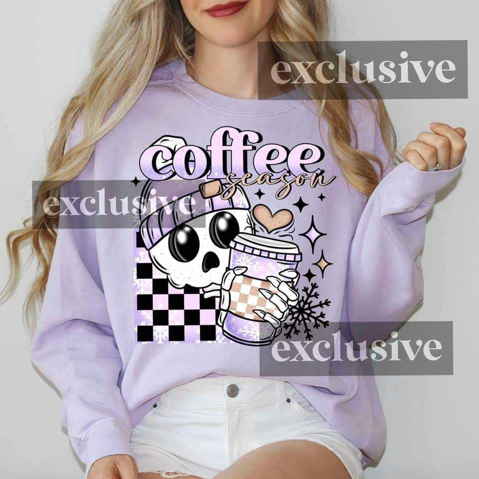 Coffee season exclusive 70412 DTF transfer
