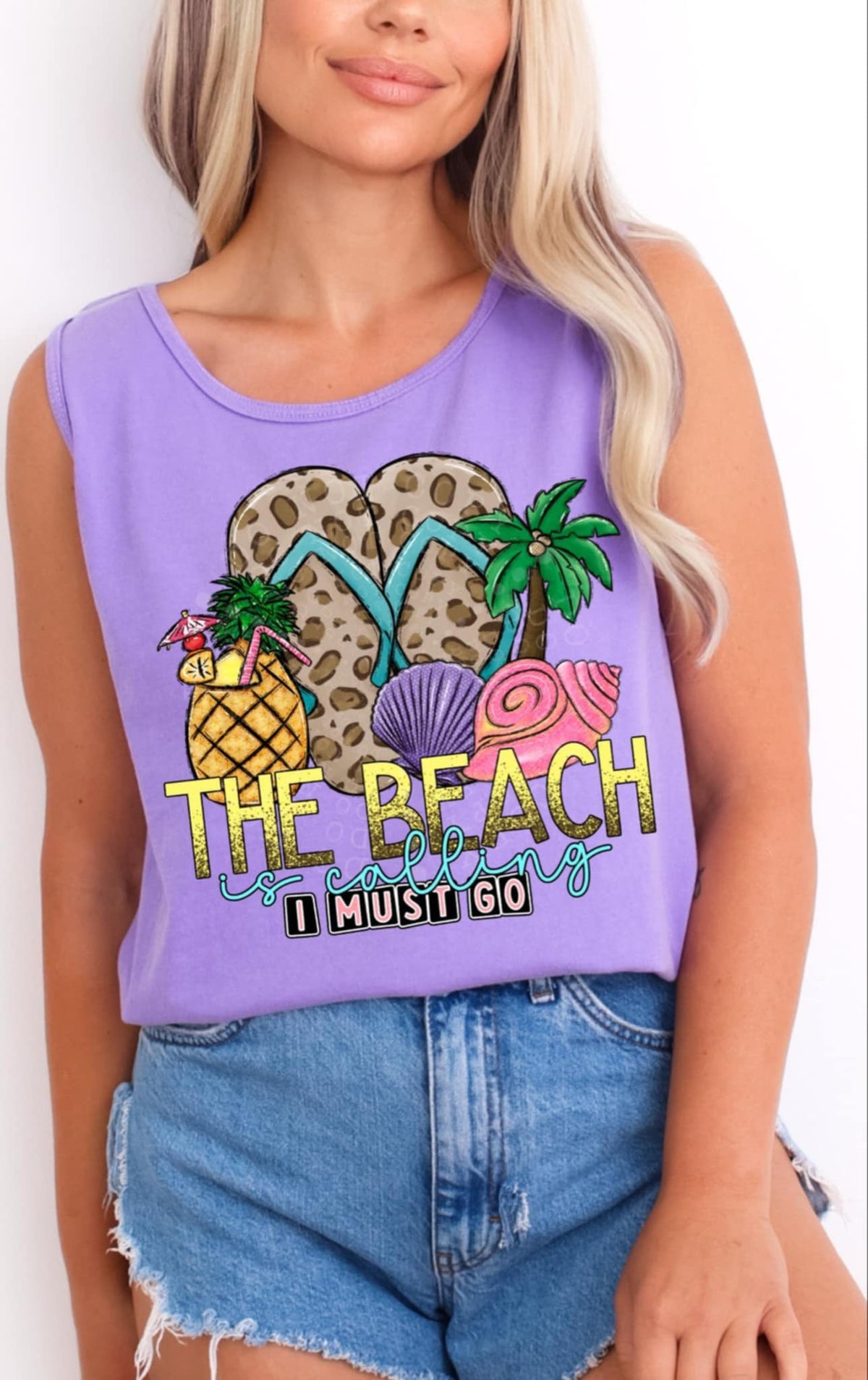 The beach is calling I must go 92767 DTF transfer