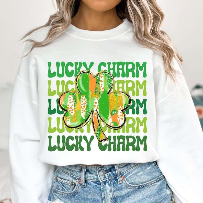Lucky charm stacked 77615 DTF transfer