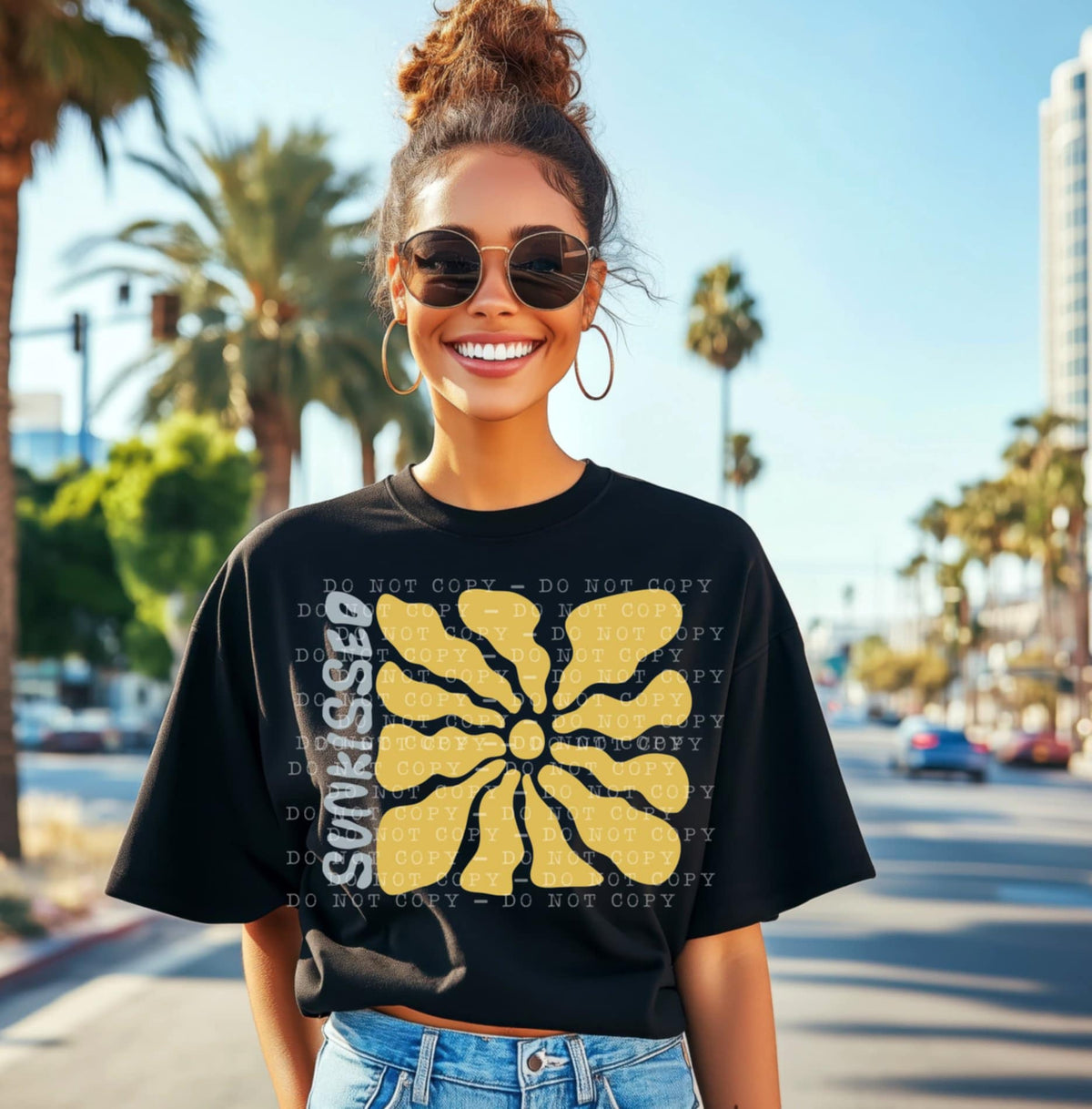 Sunkissed yellow flower (Bellab) 107313 DTF transfer