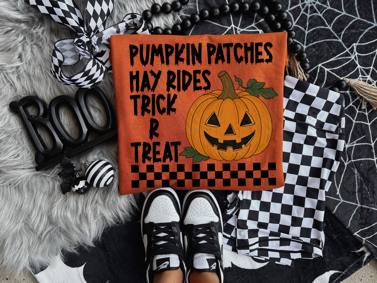 Pumpkin patches hayrides trick R treat(CMLD) DTF Transfer