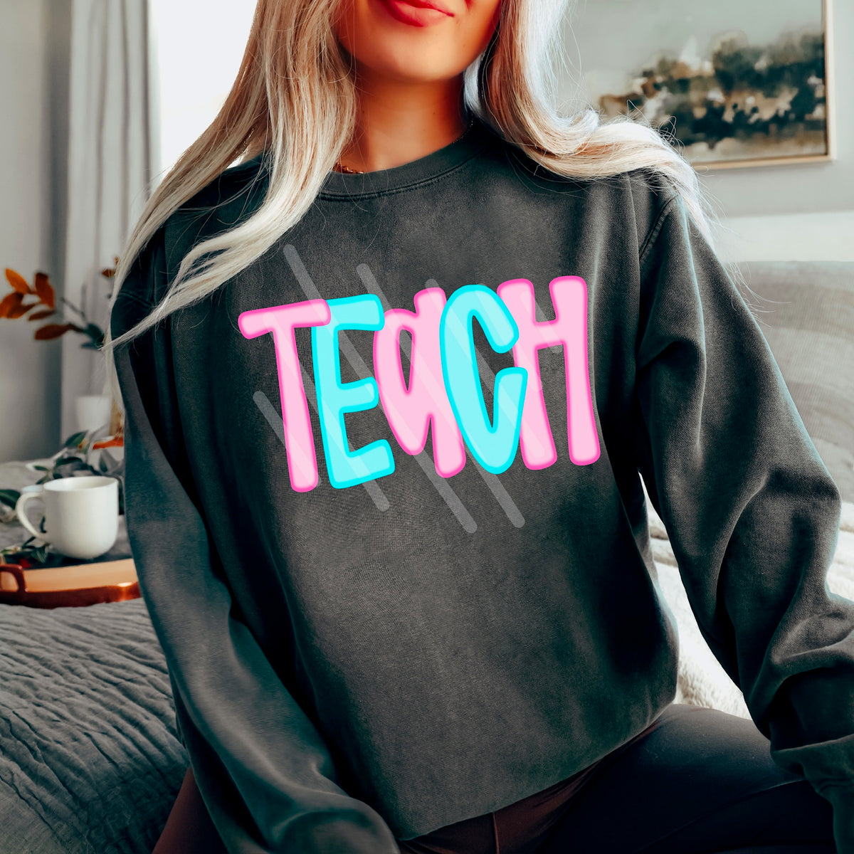 Teach pink and blue (WNDD) 114190 DTF transfer