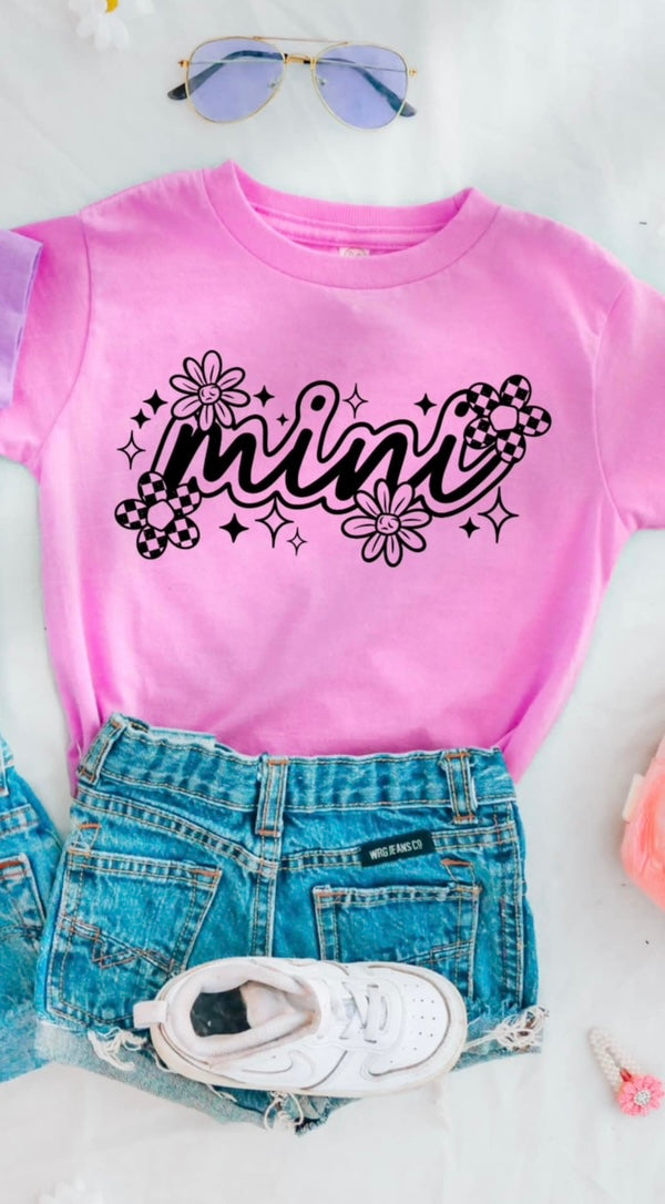 Mini doodles black font (CSC) 99155 DTF transfer