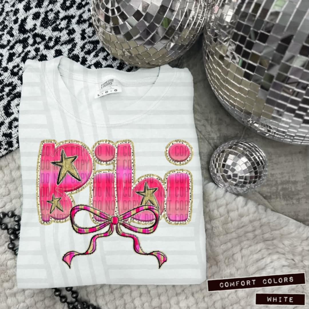 Bibi pink with bow (Caplinger) 100643 DTF transfer