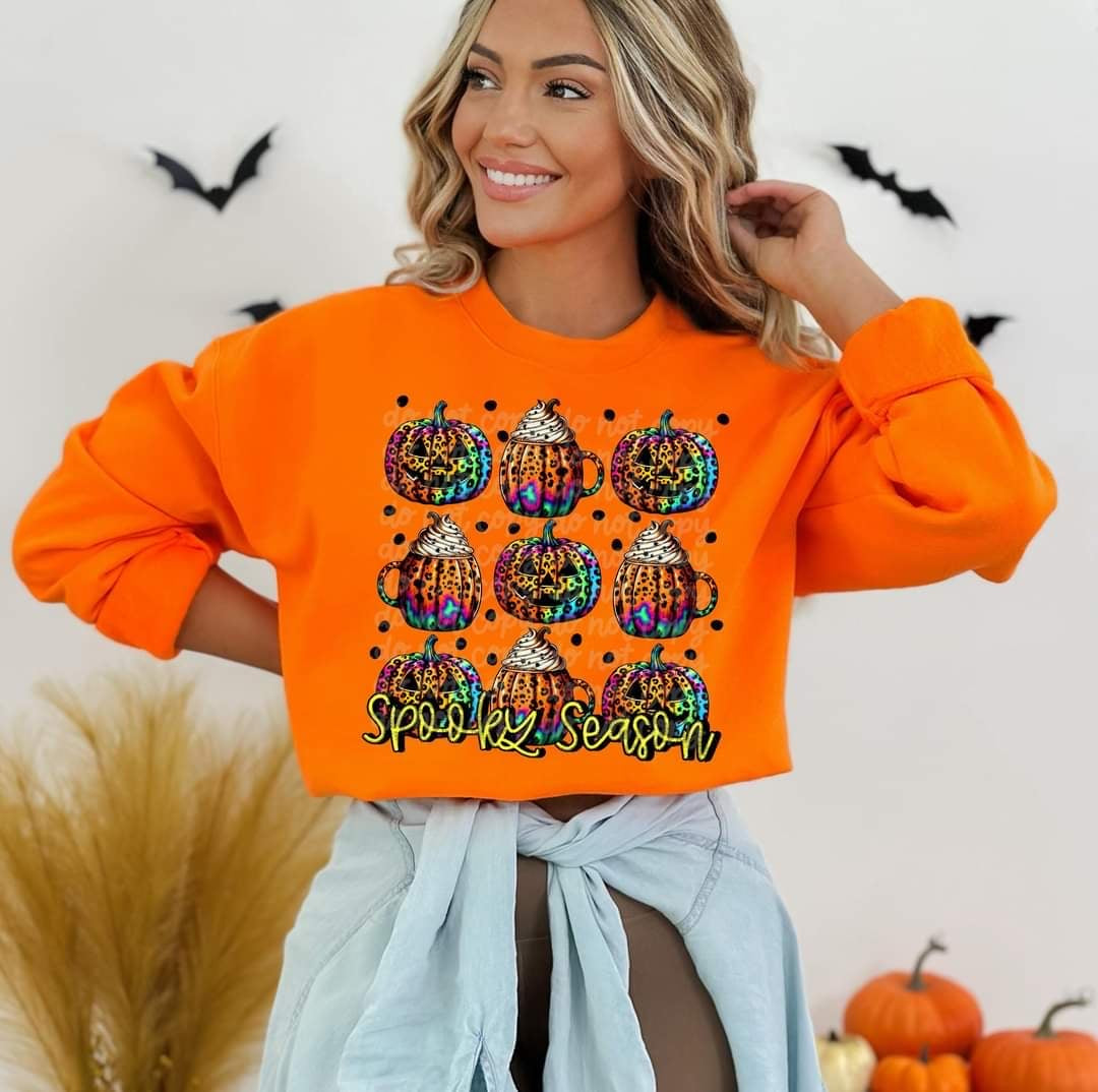 Spooky season pumpkin collage 53450 DTF transfer