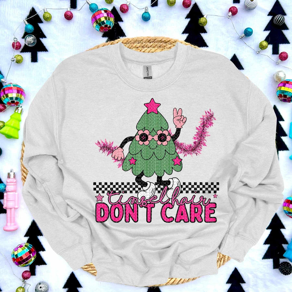 Tinsel hair don’t care (HW) 62023 DTF transfer