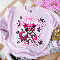 In October panthers wear pink mascot PINK 60016 DTF transfer