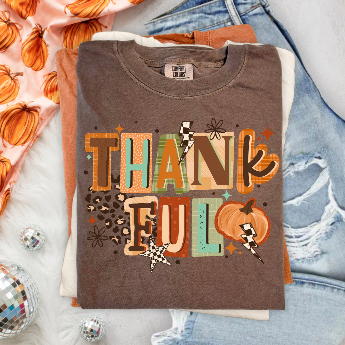 Thankful magazine font (CSC) DTF Transfer