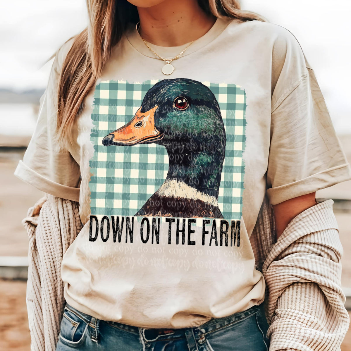 Down on the farm duck (TTD) 94354 DTF transfer