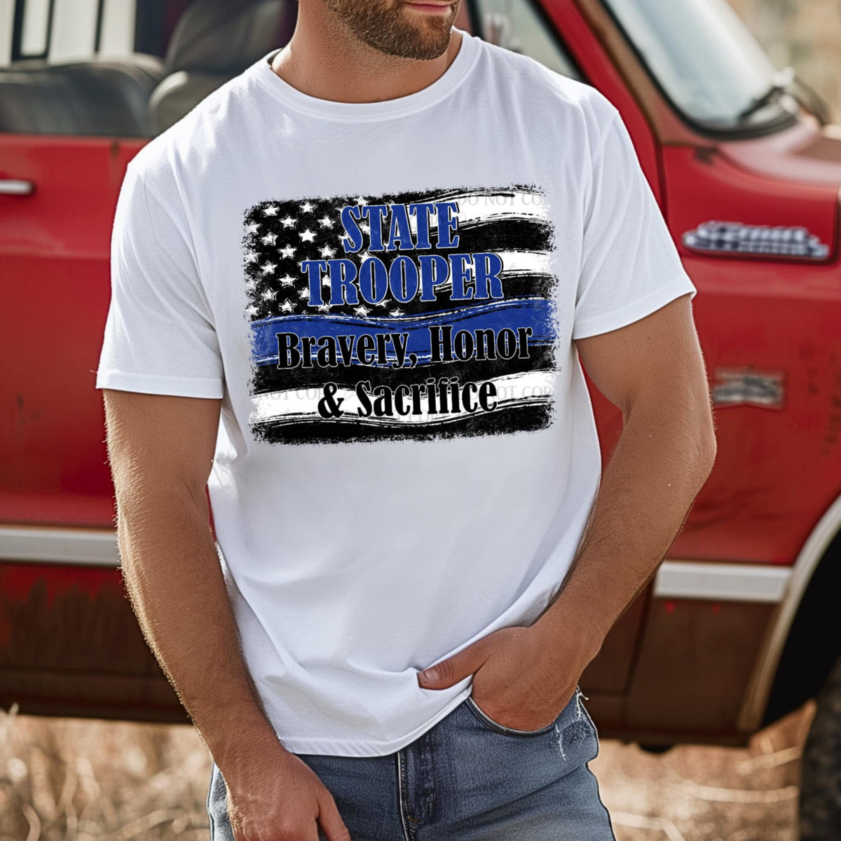 State trooper bravery, honor, & sacrifice (ABD) 92344 DTF transfer