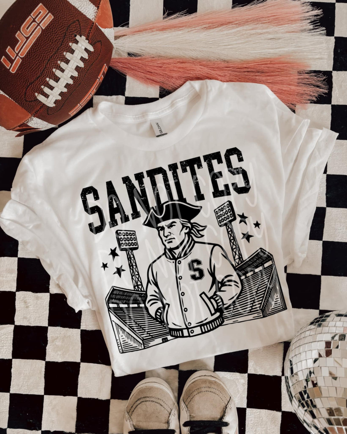 Sandites Letterman mascots PHDC DTF transfer