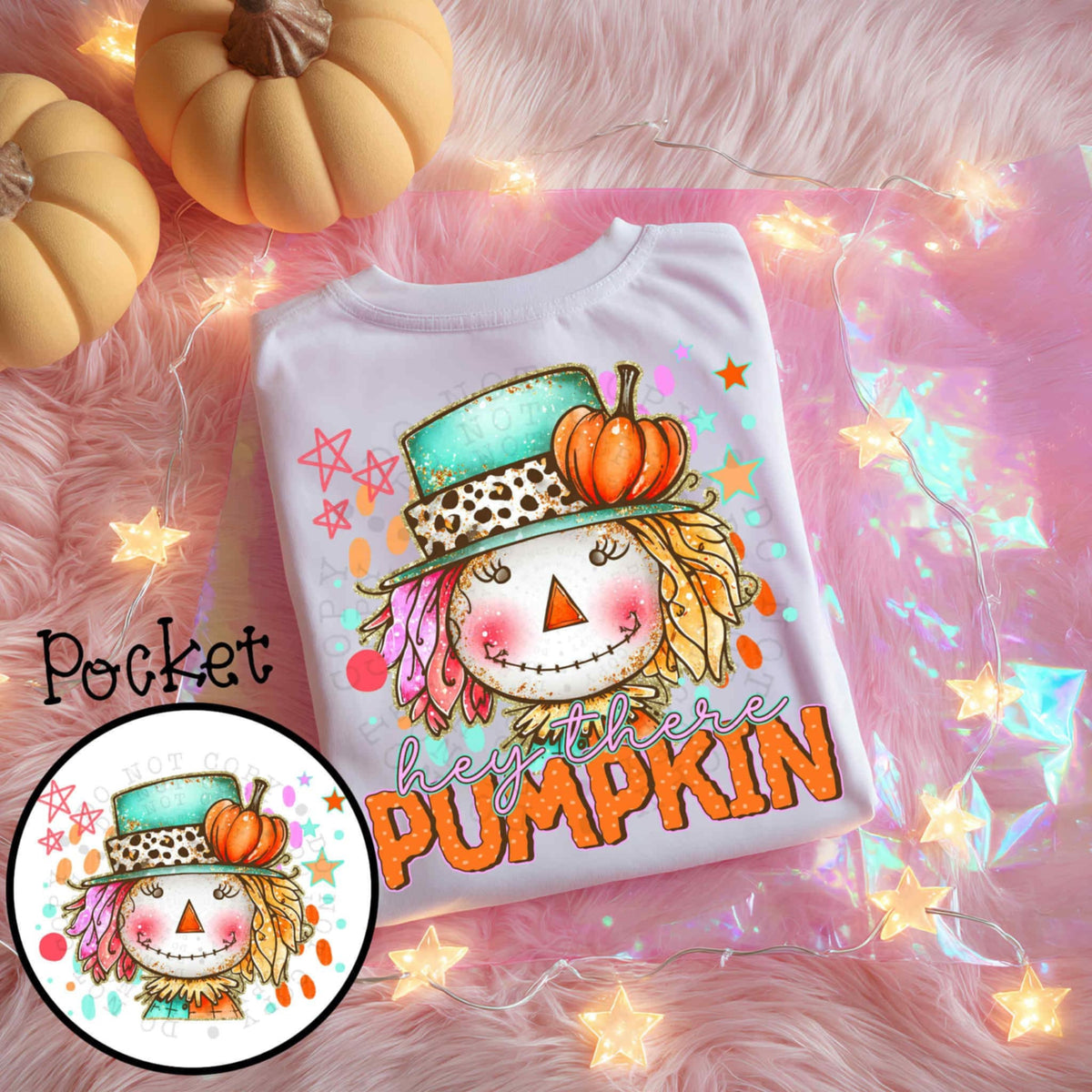 Hey there pumpkin BACK 106679 DTF transfer