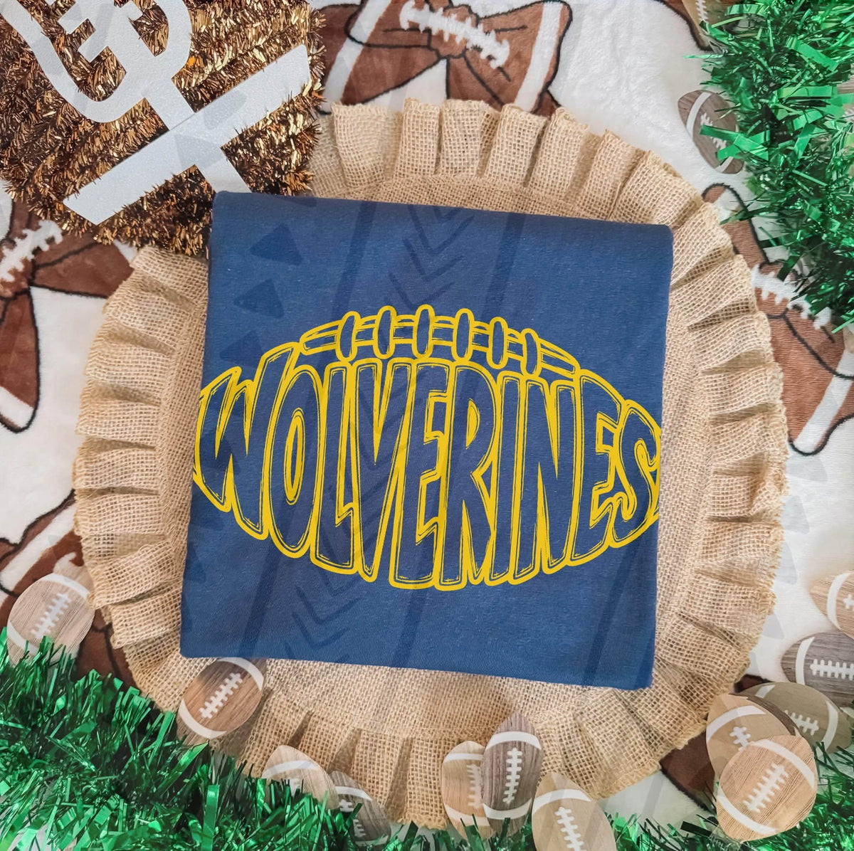 Wolverines football YELLOW (Kai) DTF Transfer