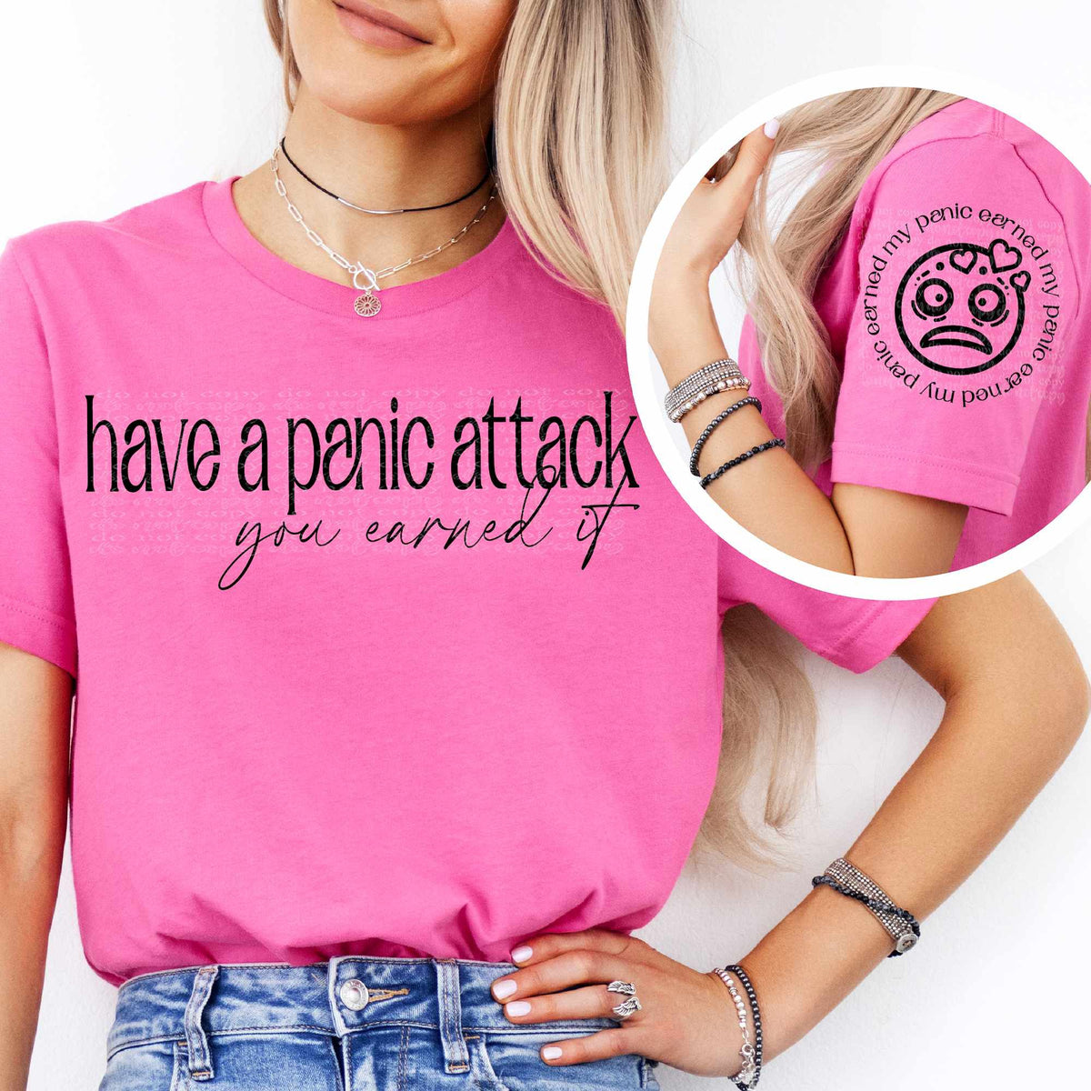 Have a panic attack you earned it BACK (TTD) 73619 DTF transfer