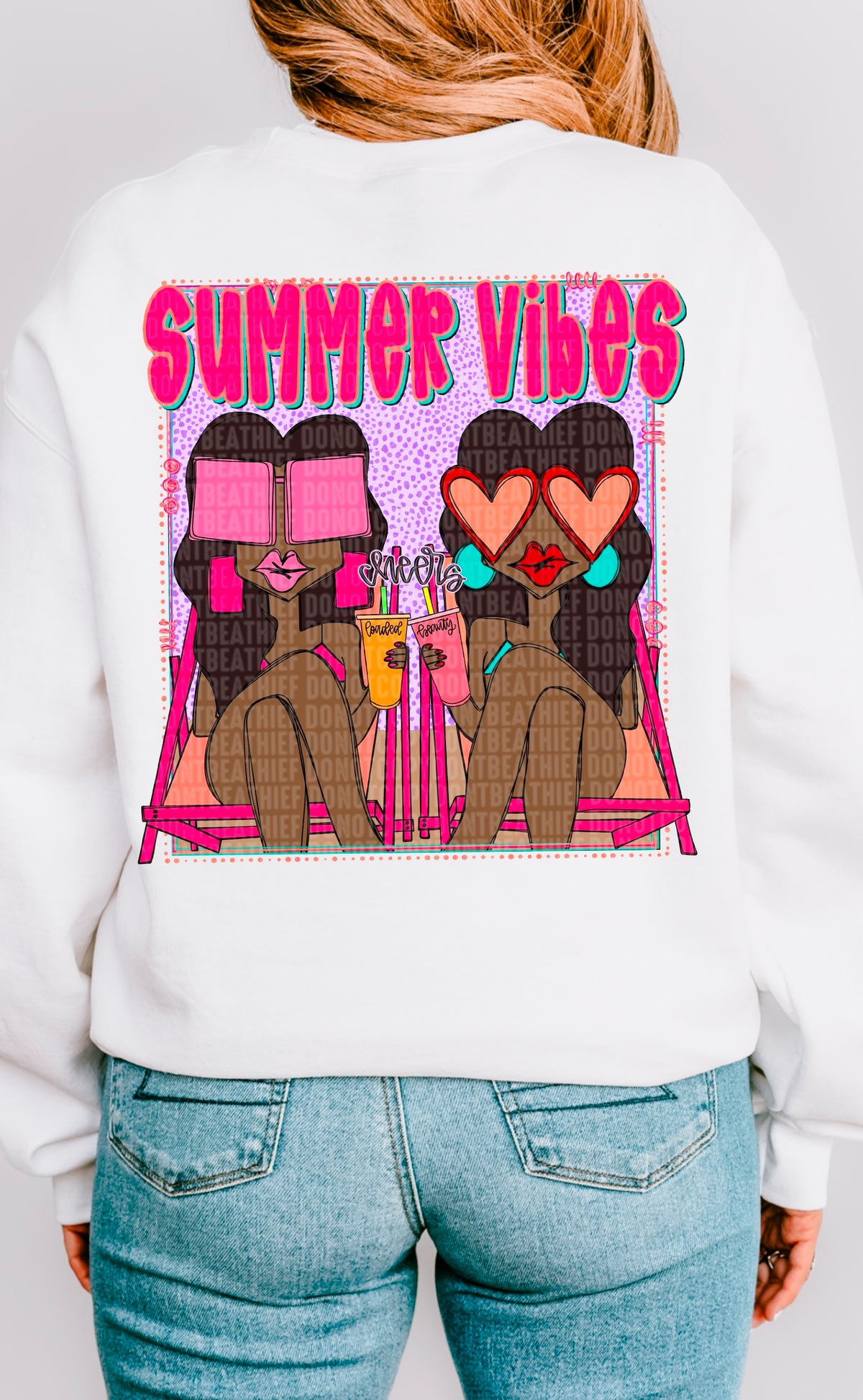 Summer vibes girls 3 106061 DTF transfer