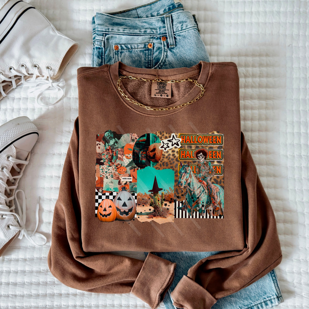 Western Halloween Collage 114154 DTF transfer