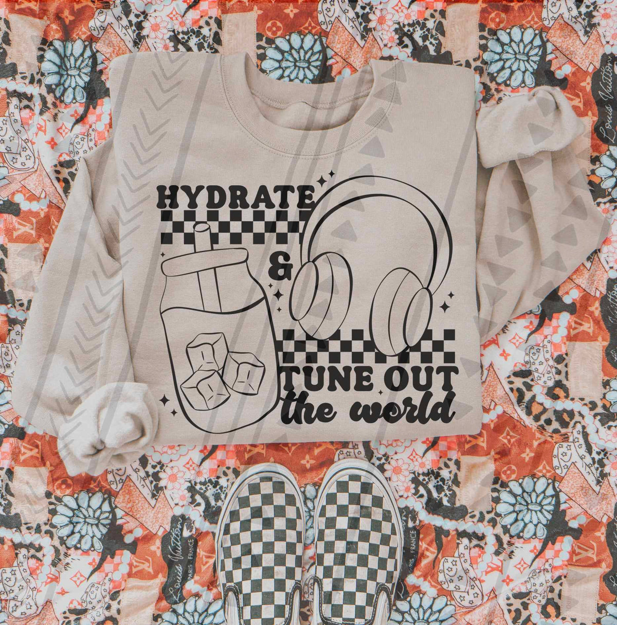 Hydrate & tune out the world 73778 DTF transfer