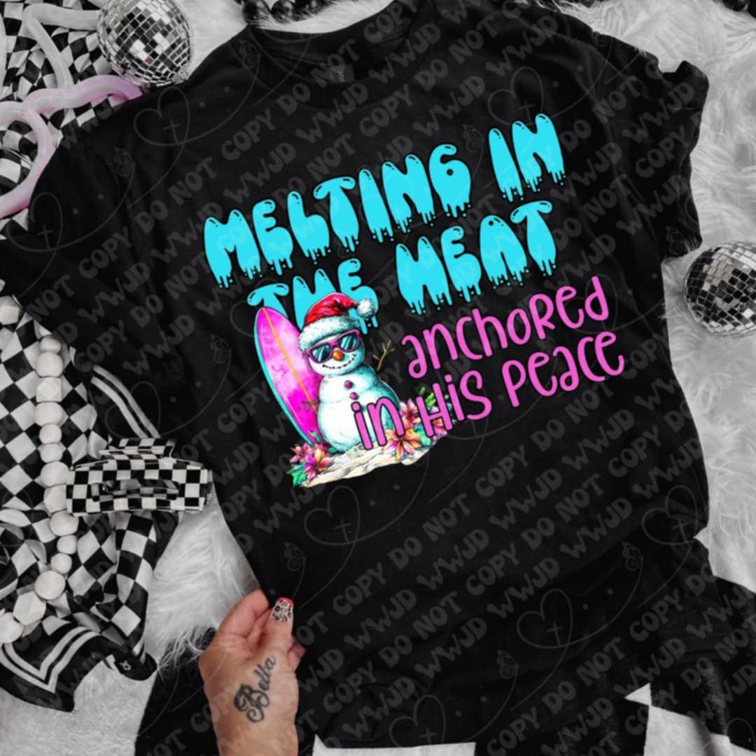 Melting in the heat anchored in his peace 106791 DTF transfer