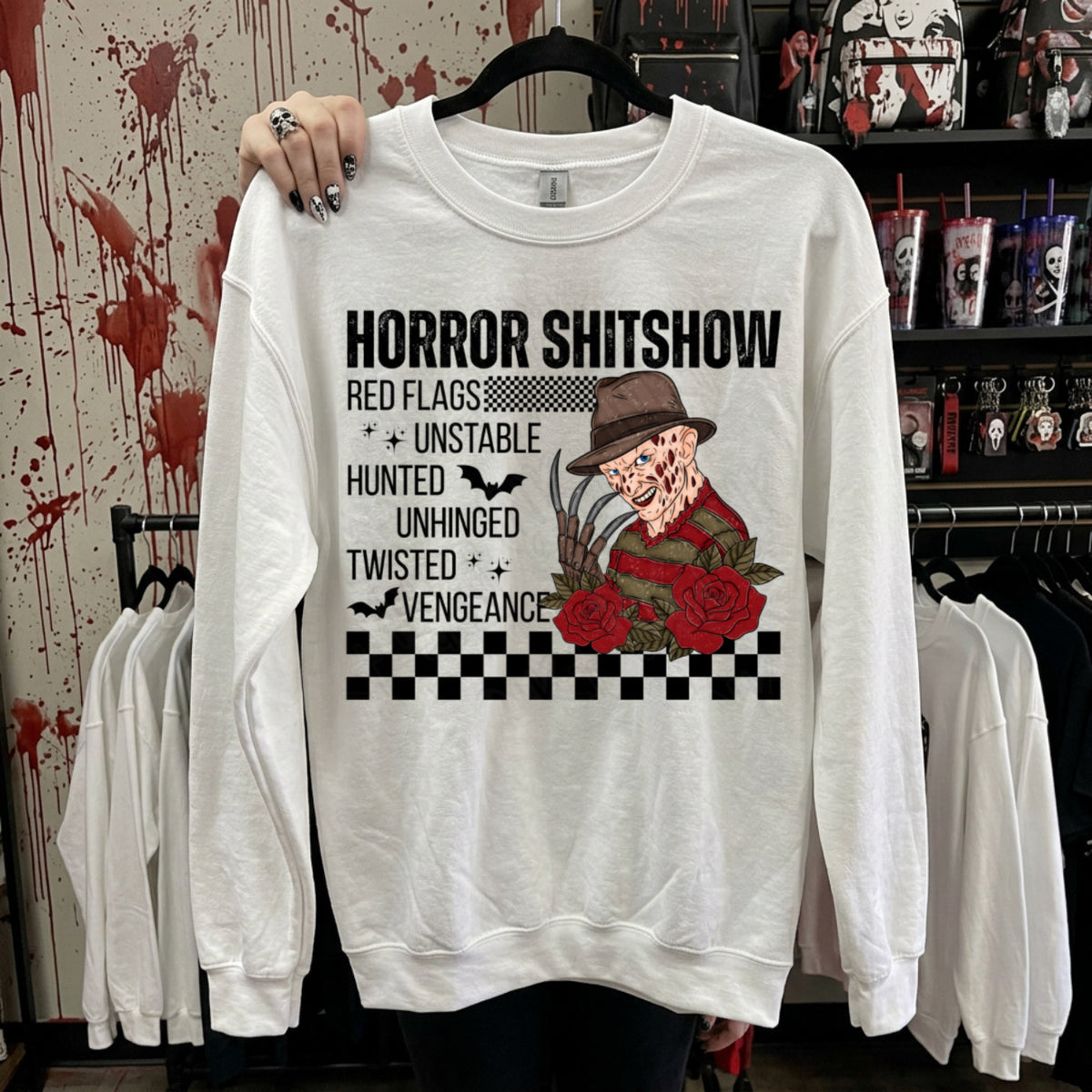 Horror shitshow Edward (Ink) DTF Transfer