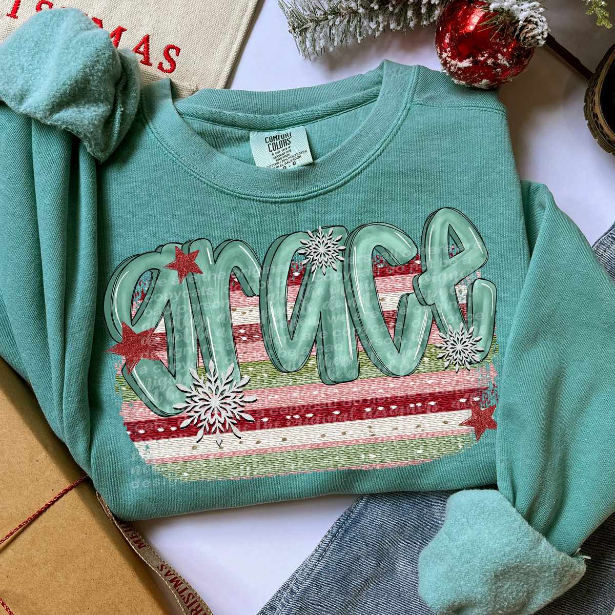 Grace Striped background (TTD) DTF Transfer