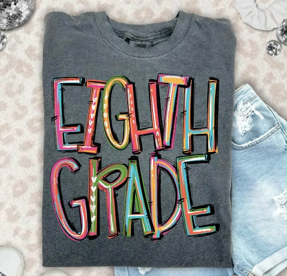 Eight grade pixie words (S&G) DTF Transfer