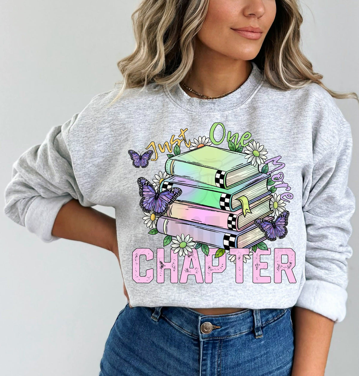 One more chapter books and butterflies (c’s) DTF Transfer