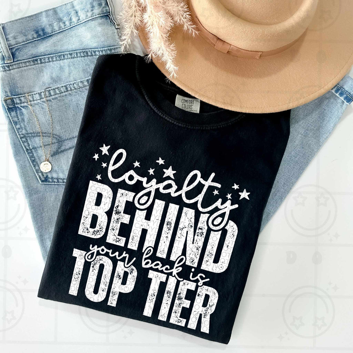 Loyalty behind your back is top tier WHITE (HW) 79443 DTF transfer