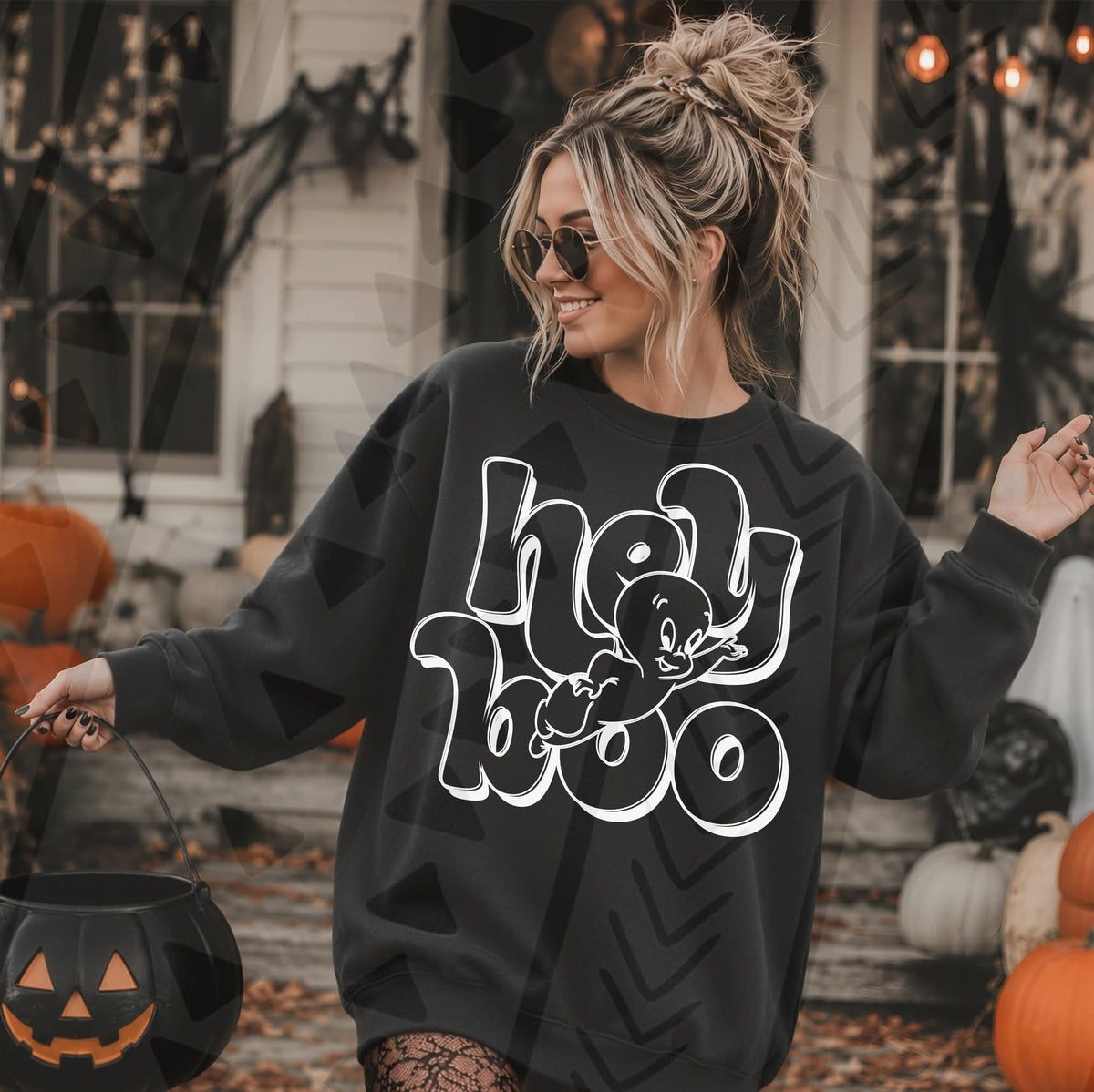 Hey boo WHITE Casper  SUNDAY SPECIAL DTF transfer