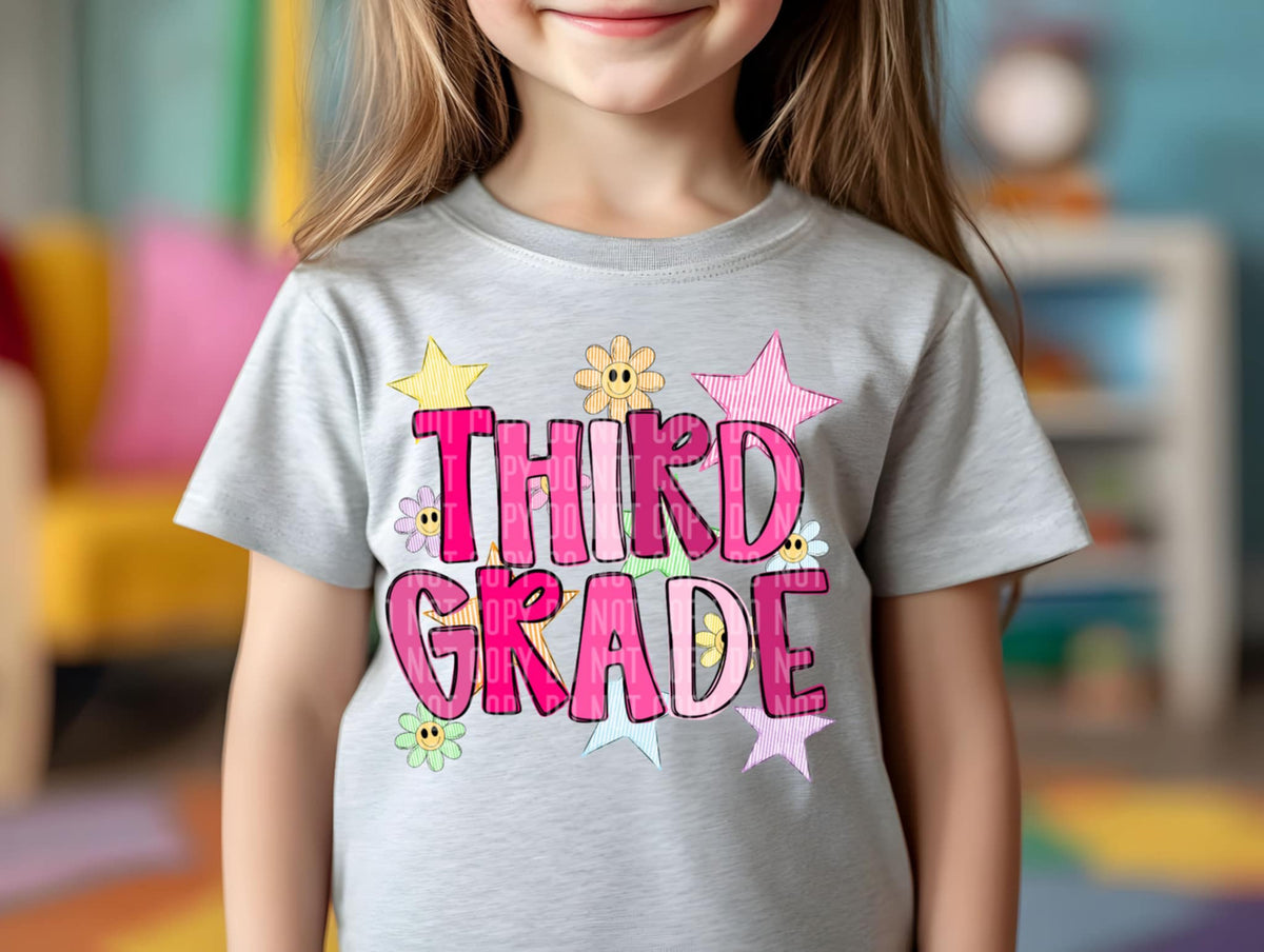 Third grade PINK (Caplinger) 107185 DTF transfer