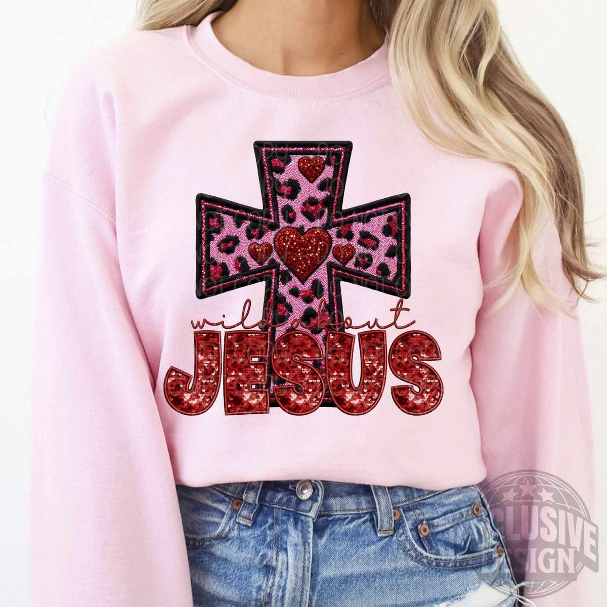 Wild about Jesus cross 73274 DTF transfer