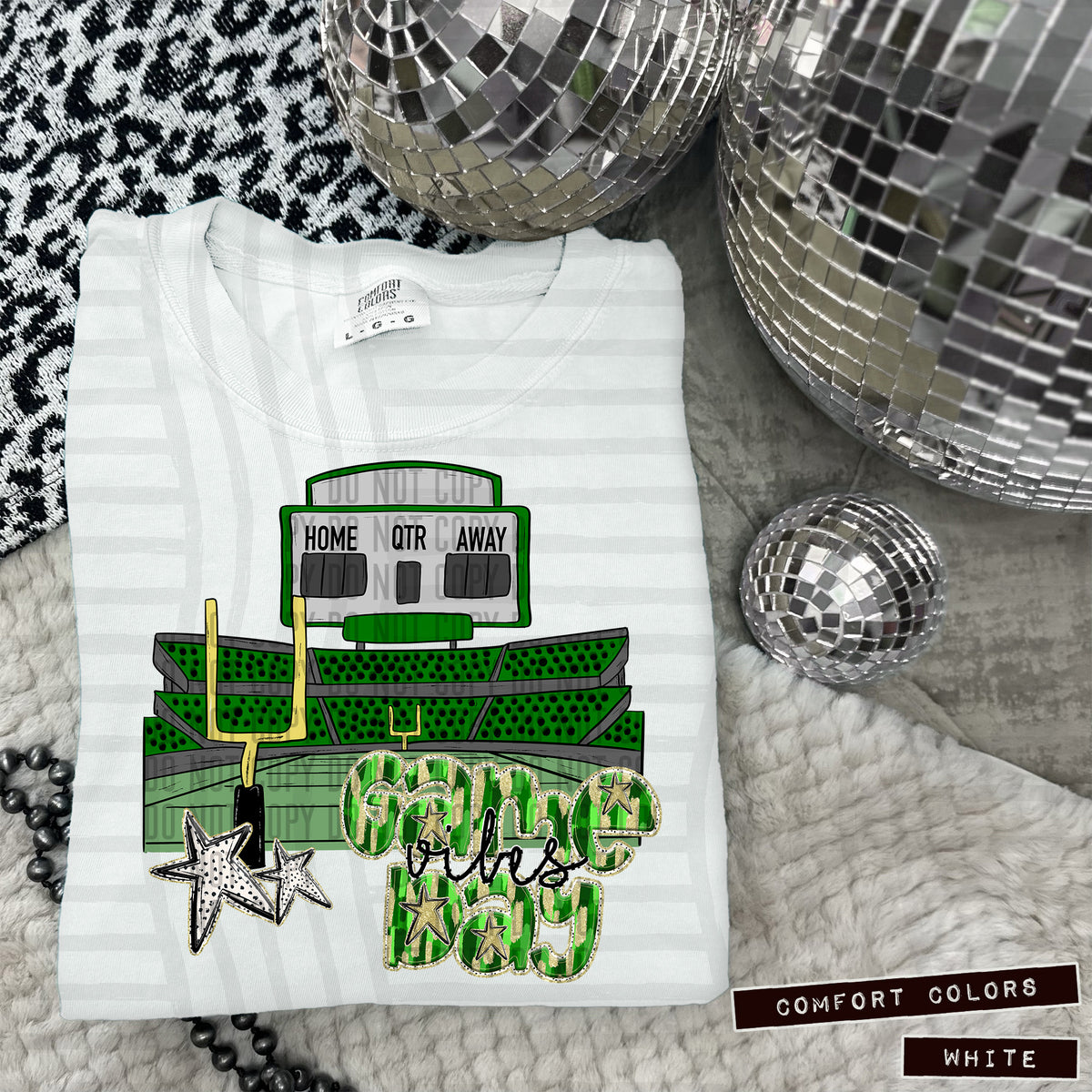 GREEN Game Day Vibes Stadium (Caplinger) 101846 DTF transfer