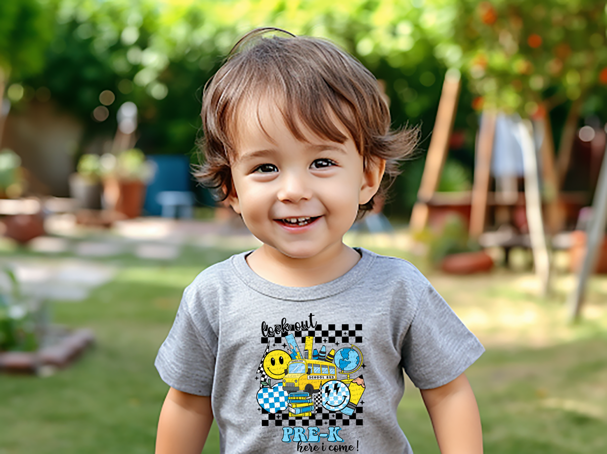Look out pre-k here I come BLUE BOY 68676 DTF transfer