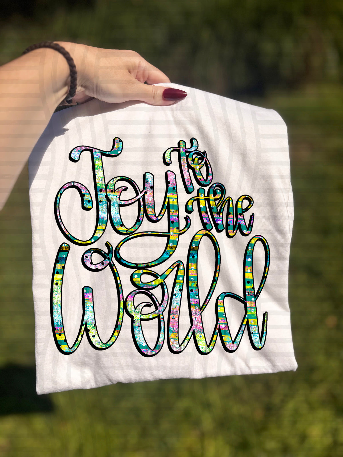 Joy to the world Colorful (Caplinger) DTF Transfer